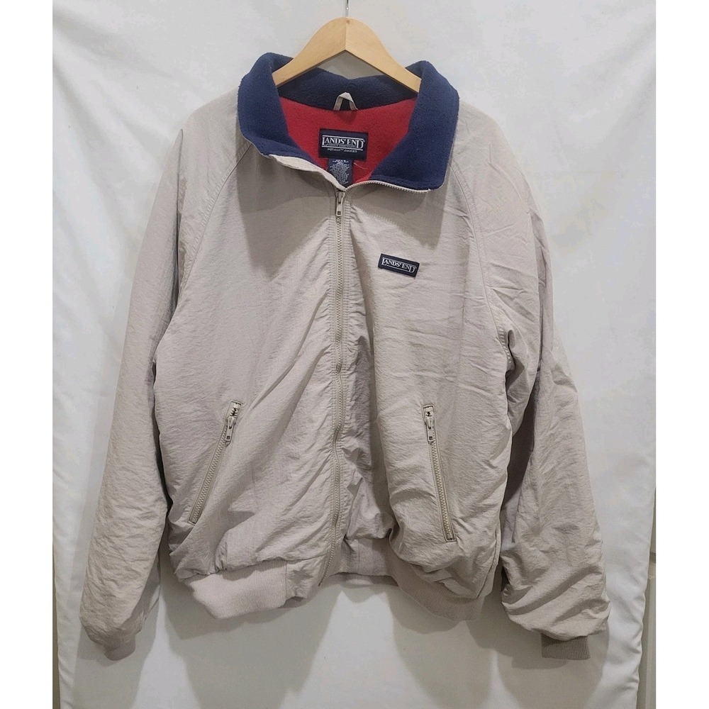 Vintage 90's Lands End Squall Jacket Made In USA Mens XL Thinsulate